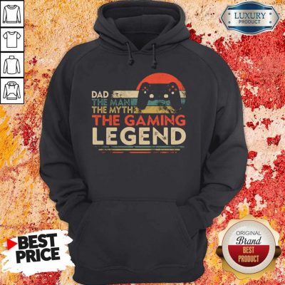 Dad The Man The Myth The Gaming Legend Vintage Hoodie