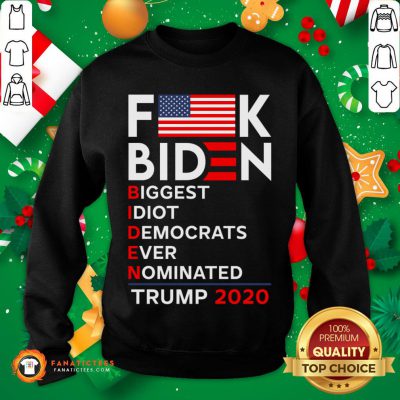 Funny Fuck Biden USA Flag - Trump Is My President Sweatshirt - Design By Fanatictees.com