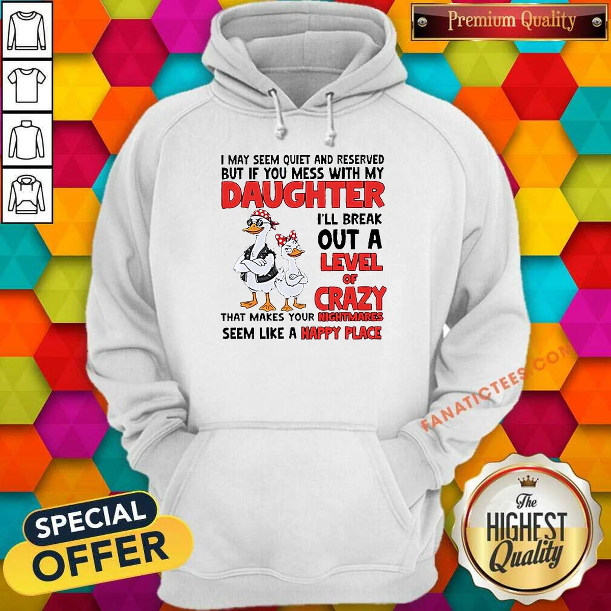 Top Gooses I May Seem Quiet Hoodie Top Gooses I May Seem Quiet Hoodie