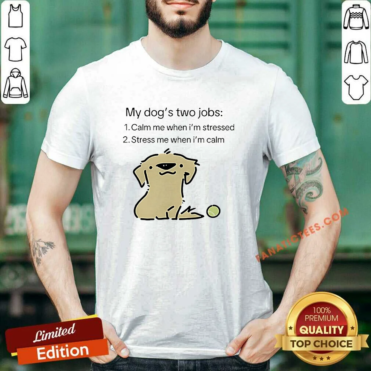 Awesome My Dog Two Life Jobs Shirt Awesome My Dog Two Life Jobs Shirt