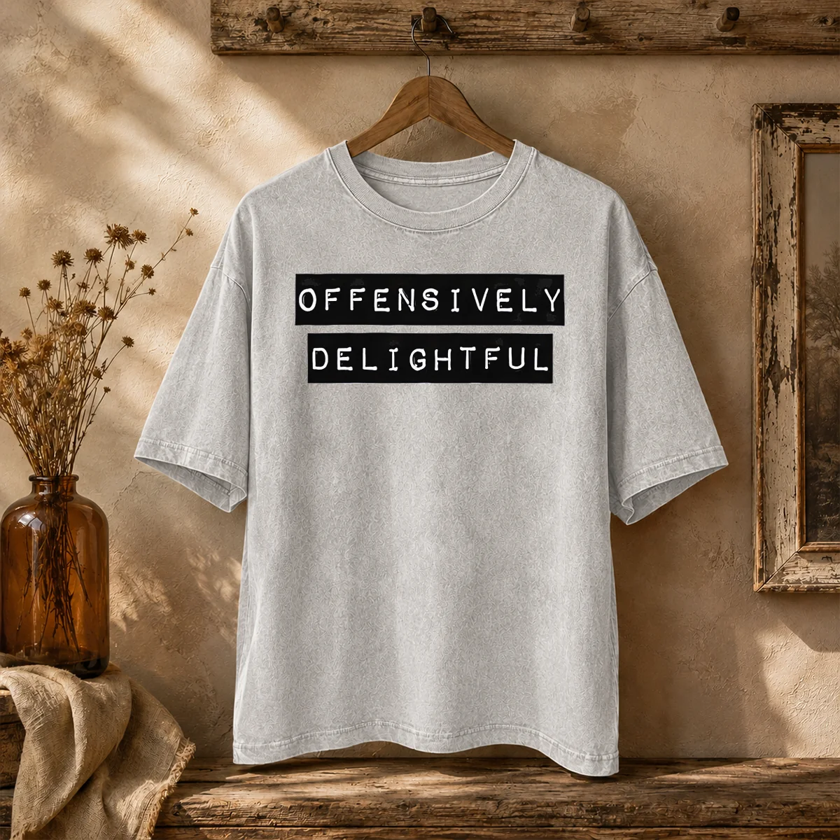 Good Offensively Delightful Washed T-Shirt