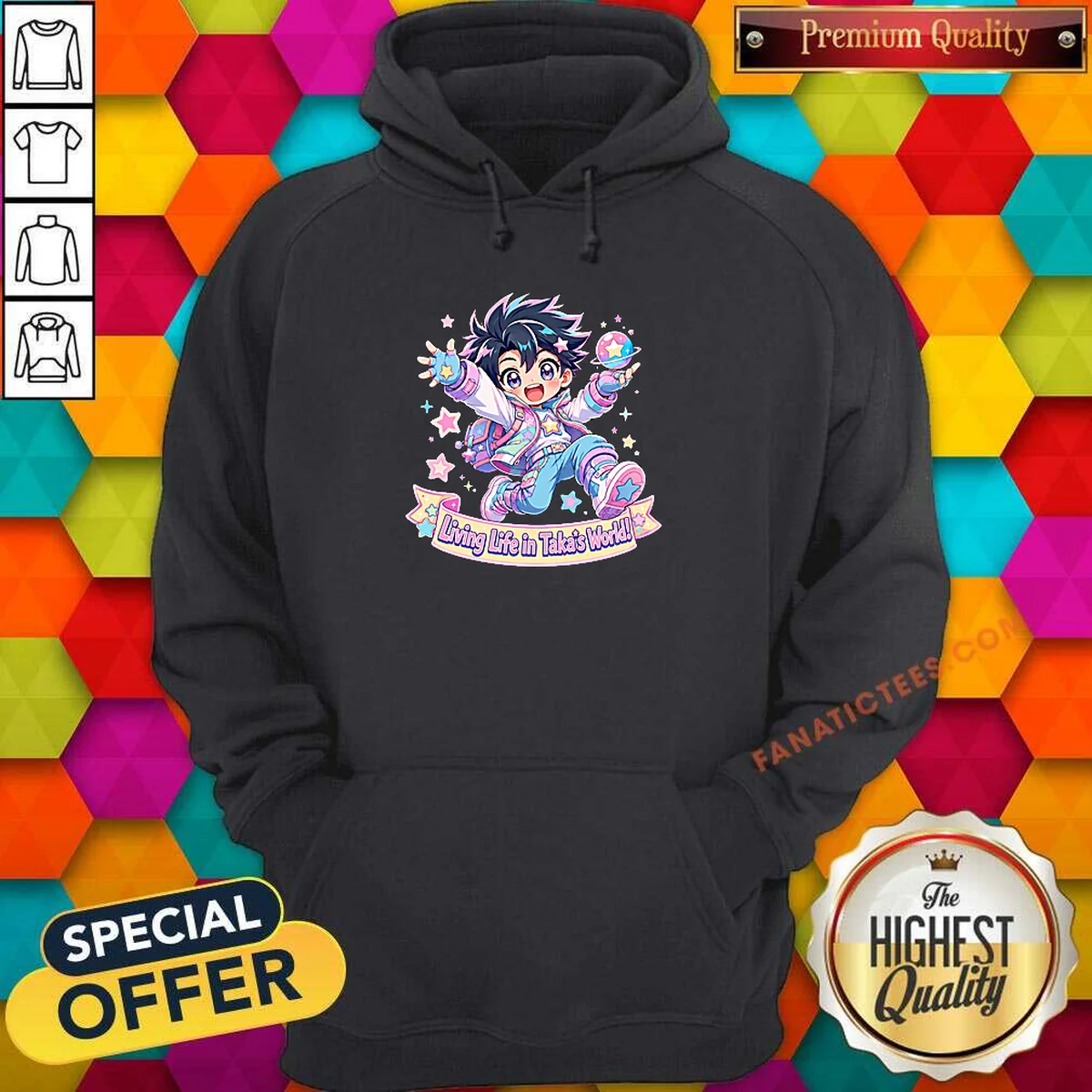 Hot Takas World Characters Kawaii Anime Hoodie Hot Takas World Characters Kawaii Anime Hoodie