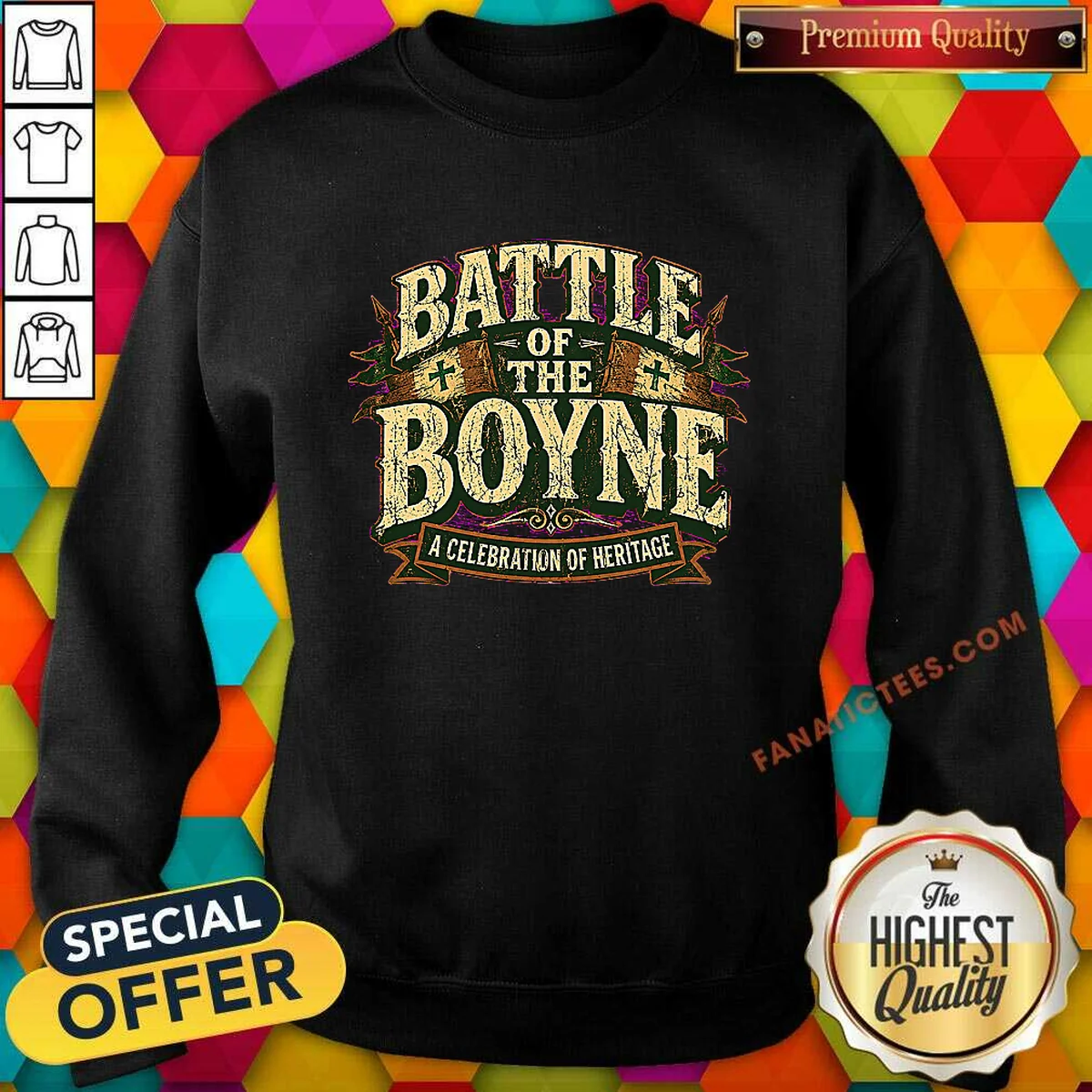 Official Battle Of The Boyne Heritage Sweatshirt Official Battle Of The Boyne Heritage Sweatshirt