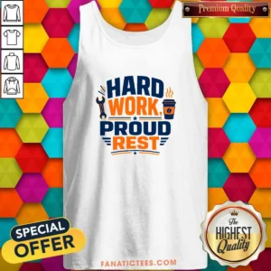 Official Labour Day Hard Work Pride Typography Tank Top