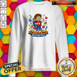 Premium Back To School Cartoon Squad For Kids Sweatshirt
