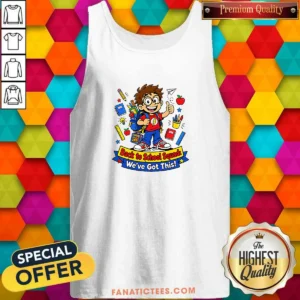 Premium Back To School Cartoon Squad For Kids Tank Top