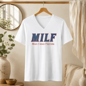 Premium Milf Man I Love Florida University Of Florida Gators V-Neck Shirt
