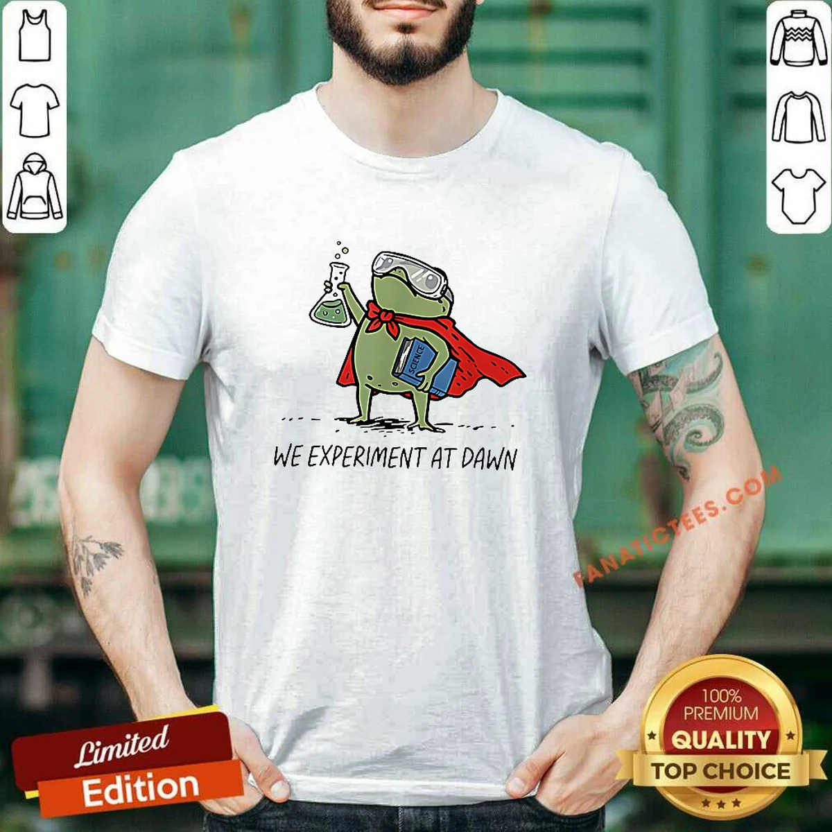 Premium Science Frog We Experiment At Shirt Premium Science Frog We Experiment At Shirt