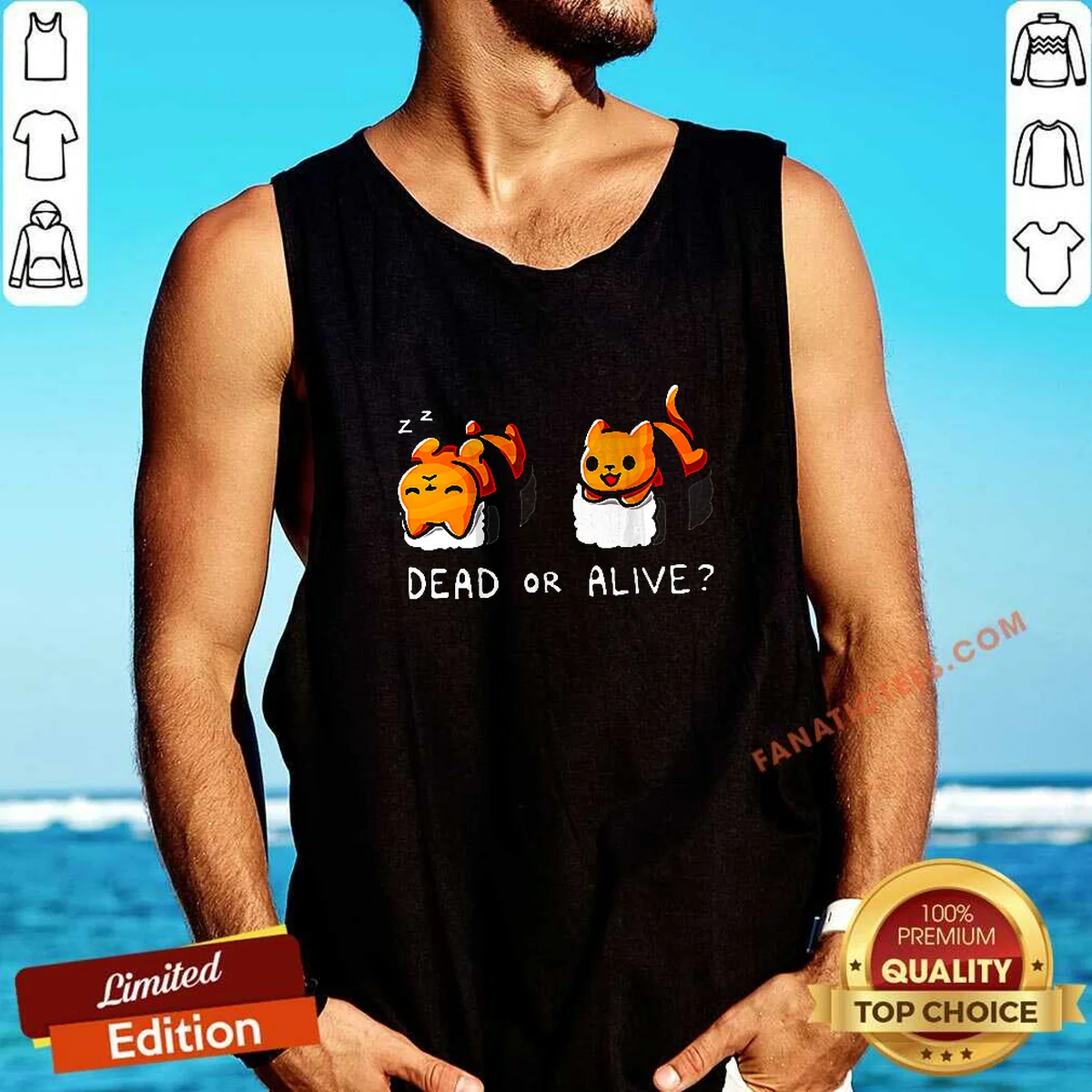 Premium Sushicat Dead Or Alive Tank Top