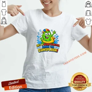 Pretty Brain Muncher Sunsplash Pixel V-Neck Shirt