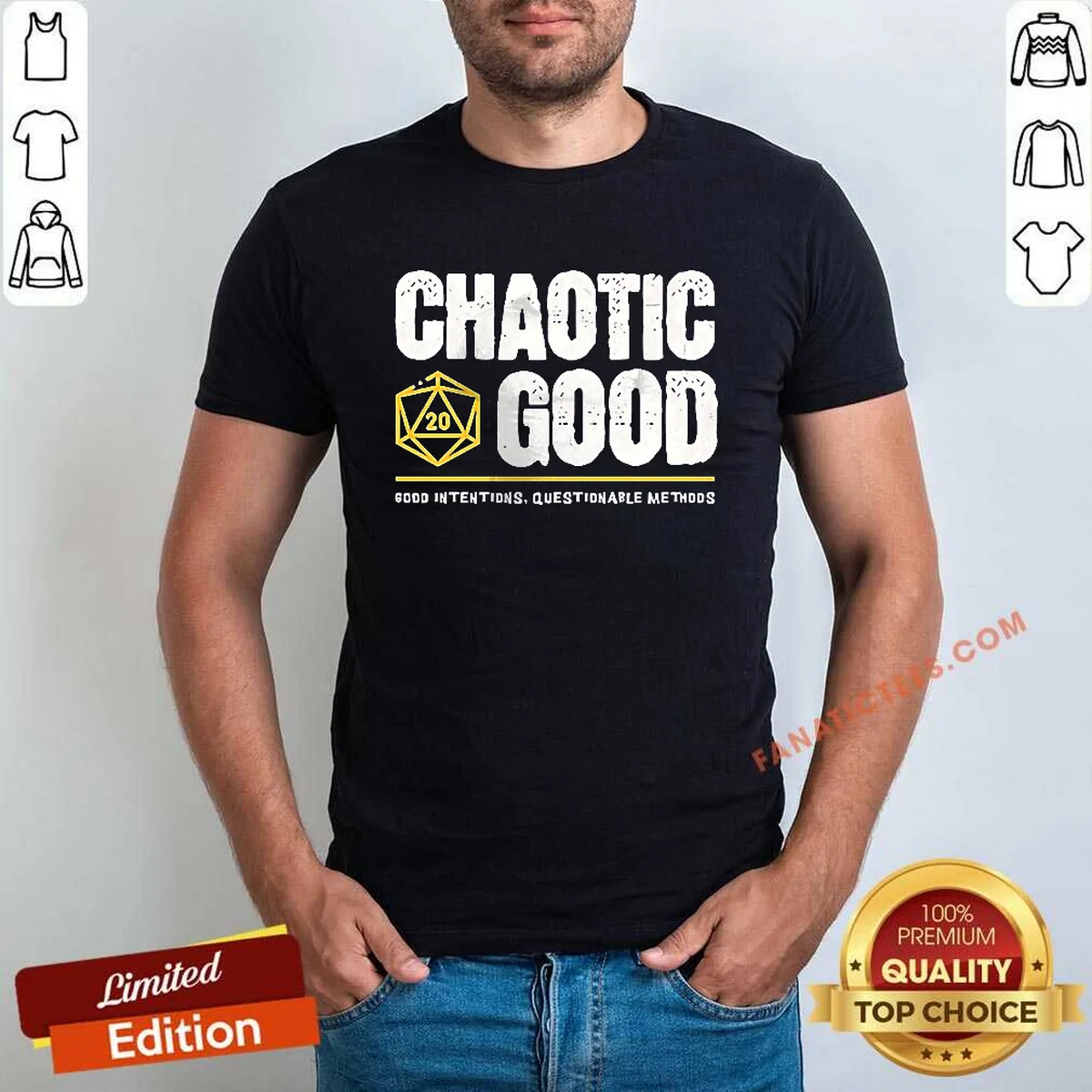 Pretty Chaotic Good D20 Dice Good Shirt Pretty Chaotic Good D20 Dice Good Shirt