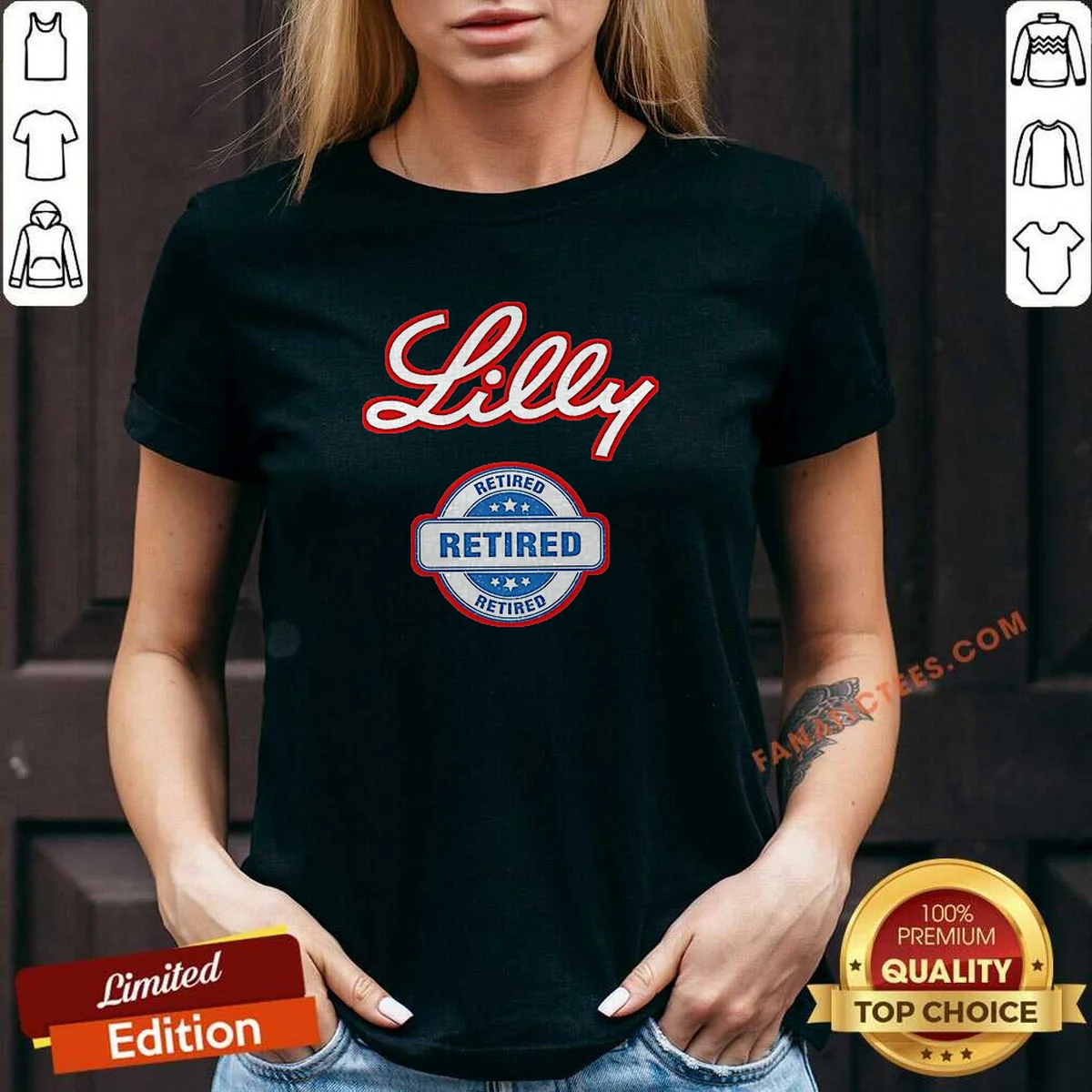 Pretty Lilly Retired V-Neck Shirt