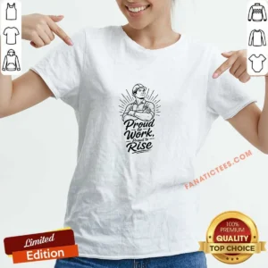 Top Labour Day Pride Line Art For Workers V-Neck Shirt