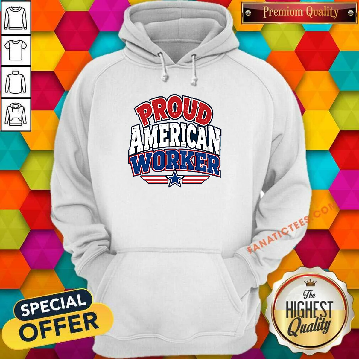 Funny Labour Day Proud American Worker Hoodie Funny Labour Day Proud American Worker Hoodie